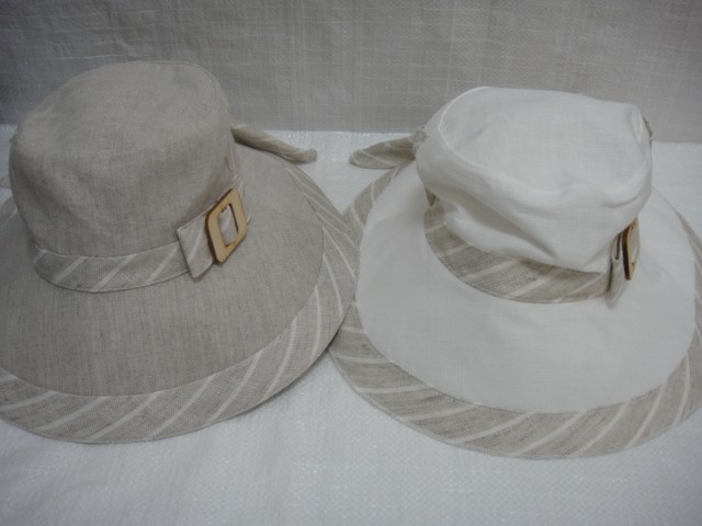  Шляпа лён 2-х цвет