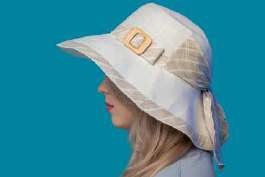  Шляпа лён 2-х цвет