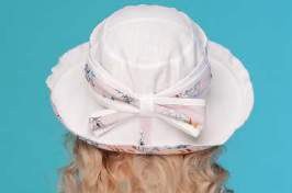 Шляпа лён цветы  Шляпа лён цветы