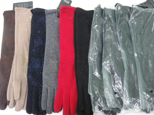  перчатки удлинённые стрейч 