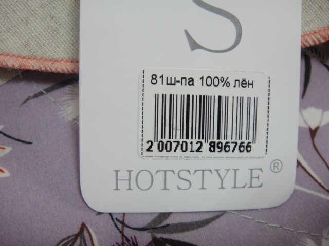  Шляпа лён цветы