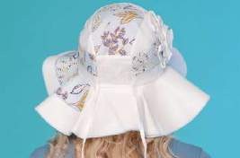 Шляпа лён цветы  Шляпа лён цветы