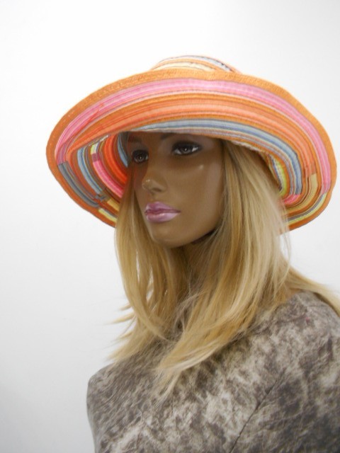  Шляпа мелкая полоска