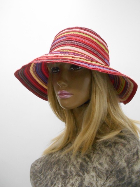  Шляпа мелкая полоска