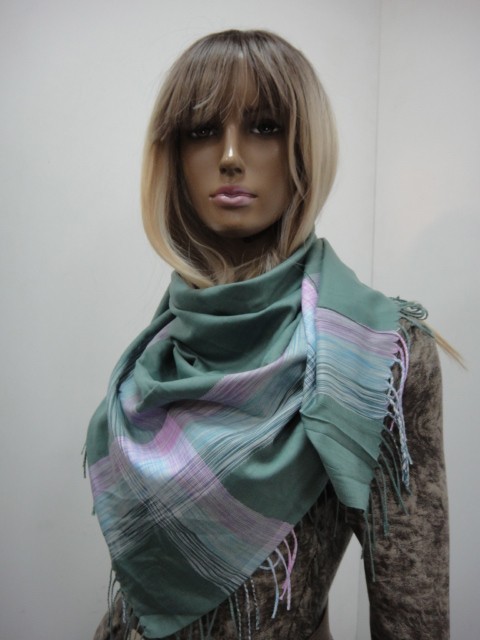  Однотон.+полоска платок