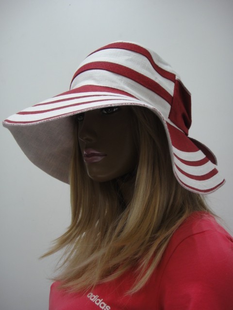  Шляпа лён 2-х цвет