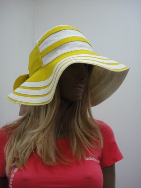  Шляпа лён 2-х цвет