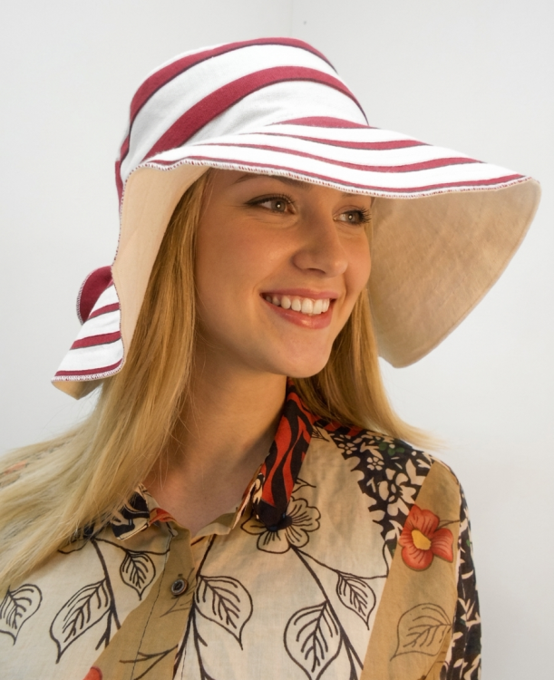  Шляпа лён 2-х цвет