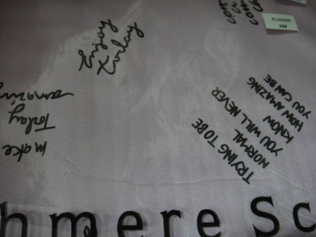  Надписи палантин