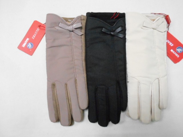   перчатки жен. плащёвка+под замшу 