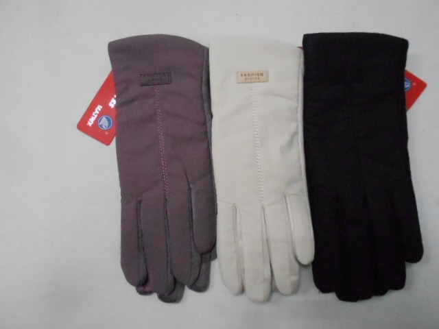   перчатки жен. плащёвка+под замшу 