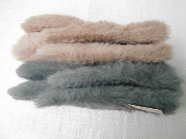  варежки жен. пух норки