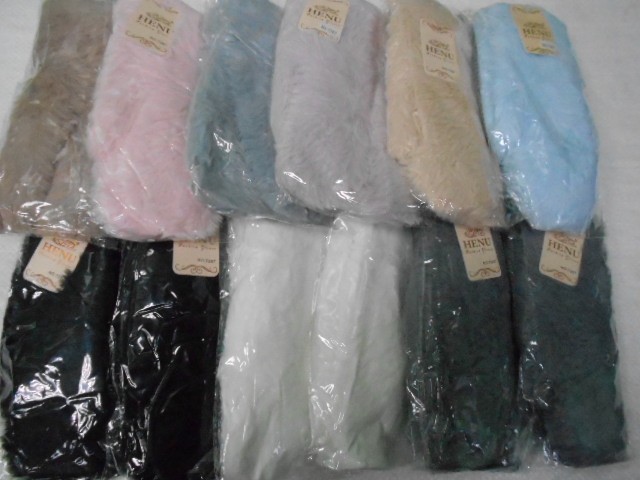  варежки жен. пух норки