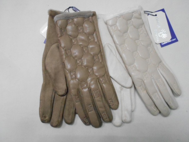   перчатки жен.1/2 натур.кожа