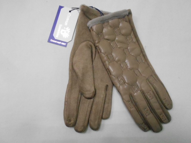   перчатки жен.1/2 натур.кожа