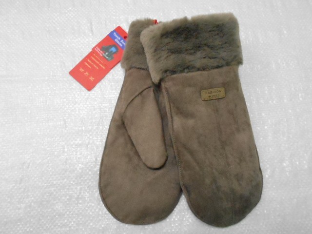  варежки жен. под замшу