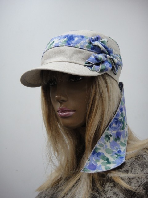 Кепка -бандана лён