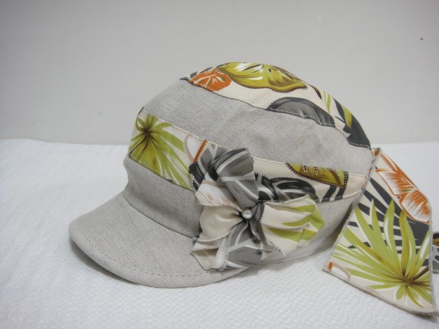 Кепка -бандана лён