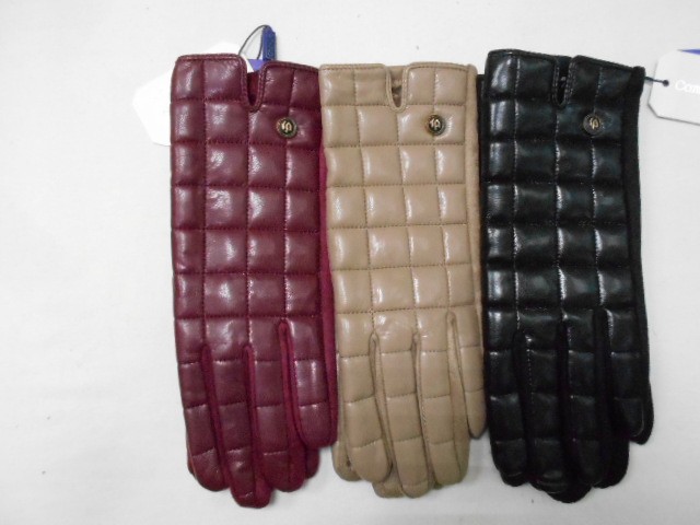   перчатки жен.1/2 натур.кожа