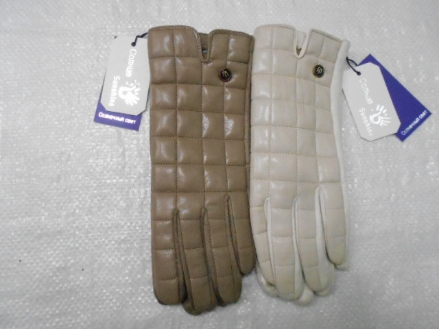   перчатки жен.1/2 натур.кожа