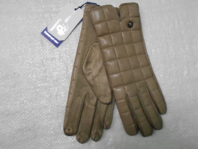   перчатки жен.1/2 натур.кожа