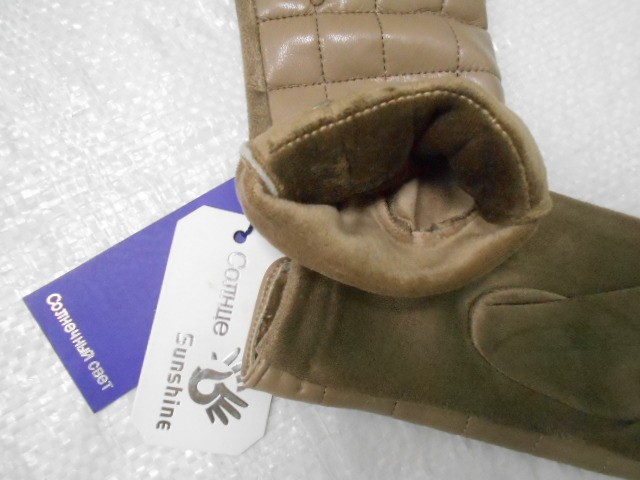   перчатки жен.1/2 натур.кожа