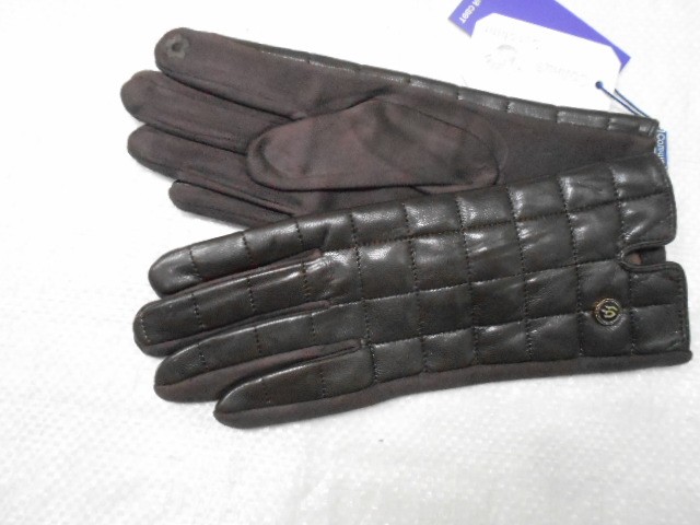   перчатки жен.1/2 натур.кожа