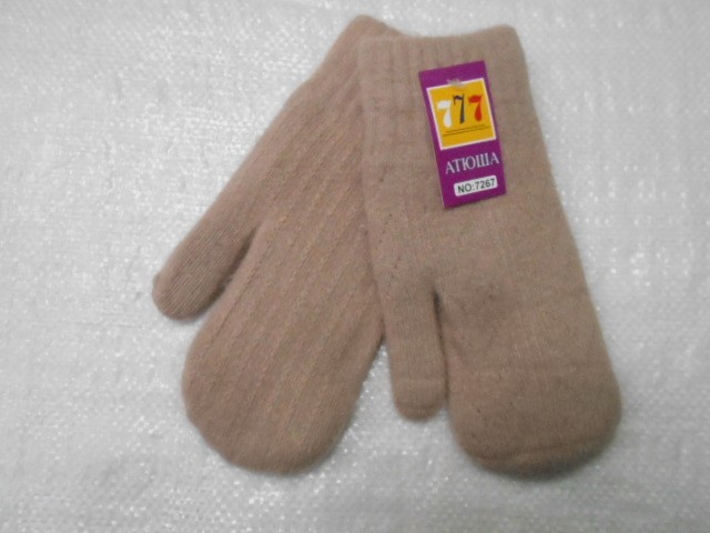  Варежки жен. шерсть