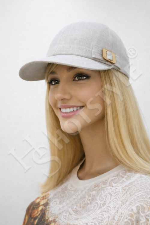  Бейсболка лён