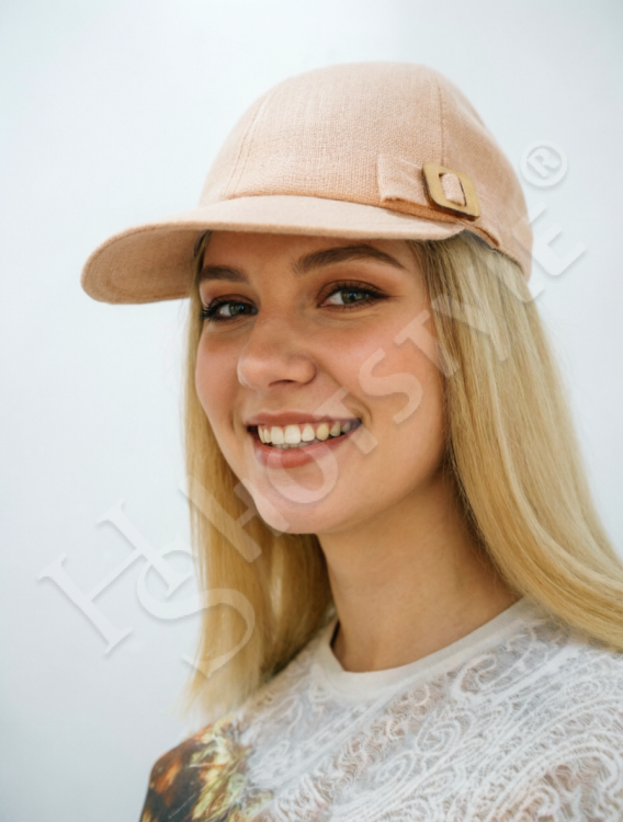  Бейсболка лён