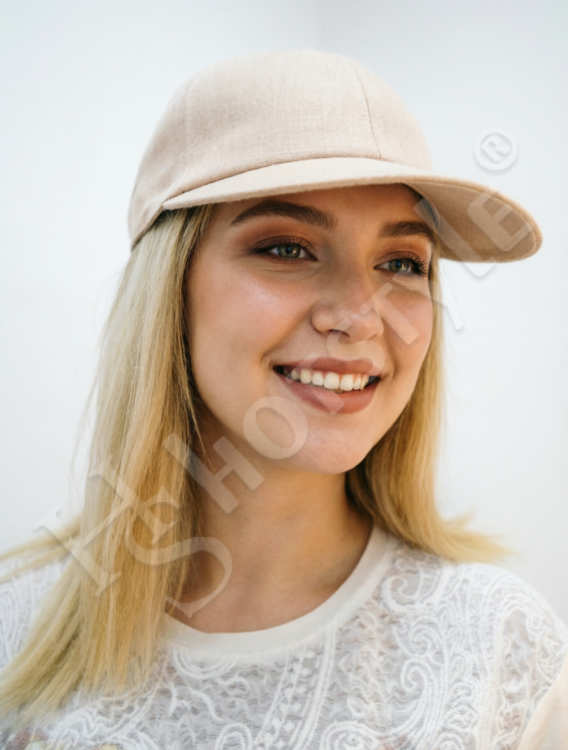  Бейсболка лён