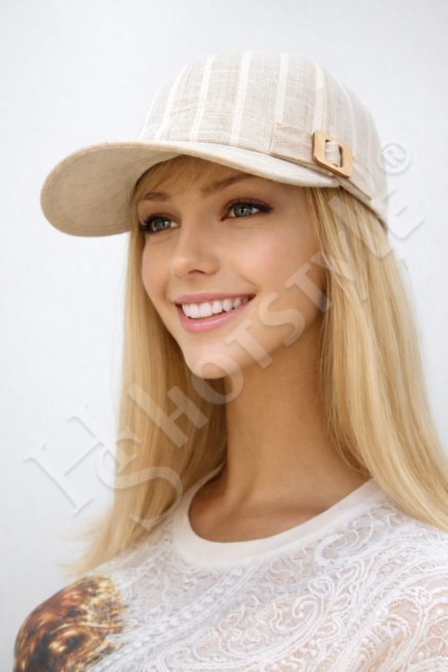  Бейсболка лён