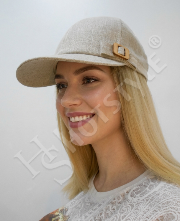  Бейсболка лён