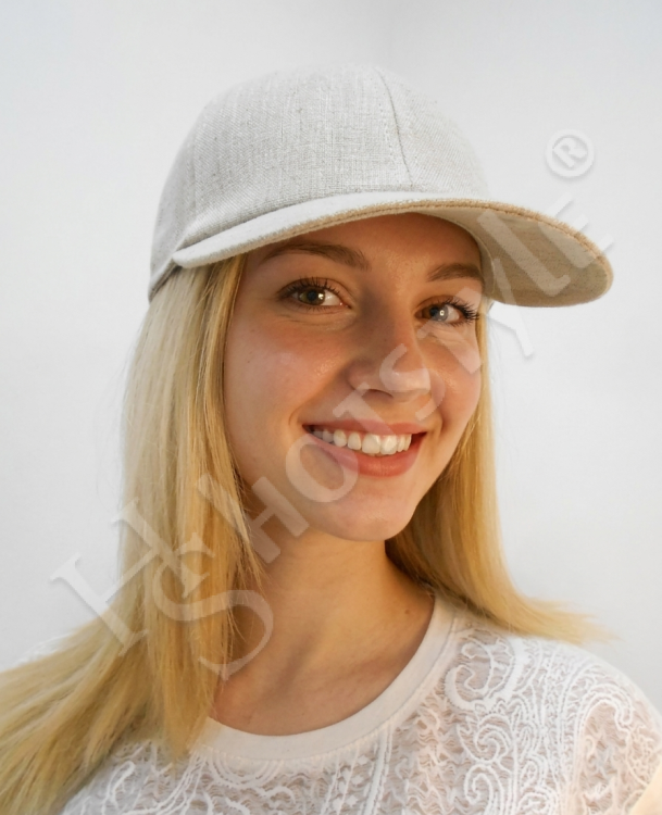  Бейсболка лён