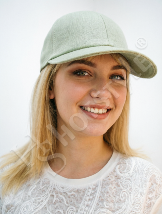  Бейсболка лён