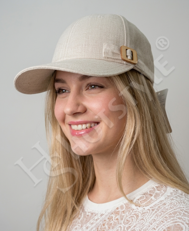  Бейсболка лён