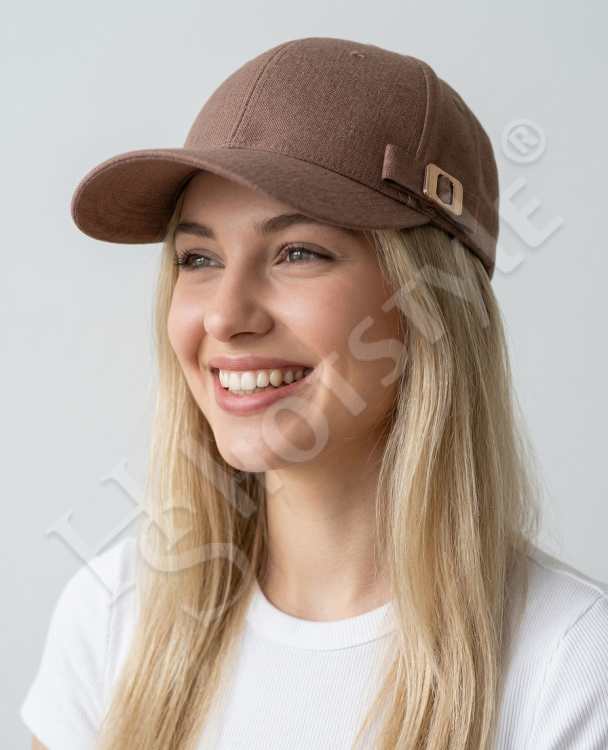  Бейсболка лён