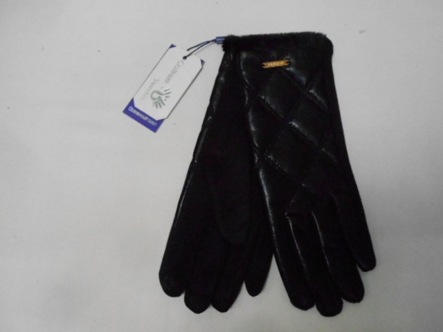   перчатки жен.1/2 натур.кожа