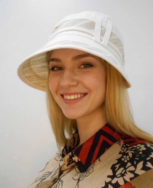  Кепка -шляпа лён