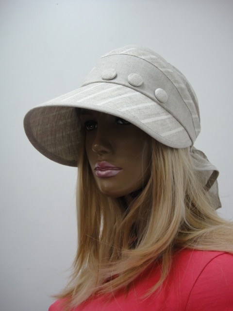  Кепка -шляпа лён