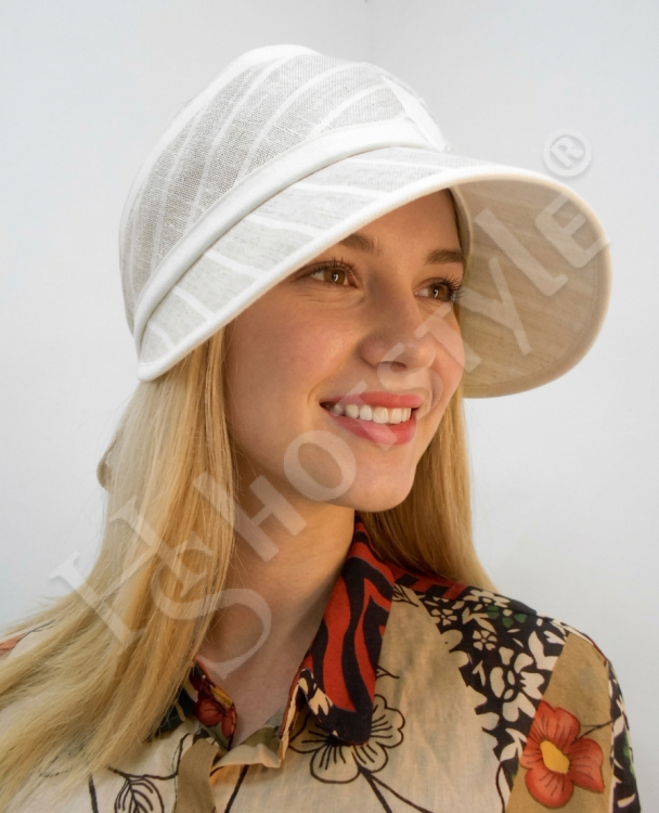  Кепка -шляпа лён