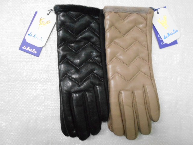   перчатки жен.1/2 натур.кожа 