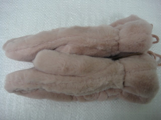  Варежки жен. мех Шанель