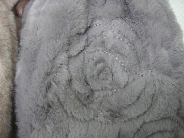  Варежки жен. мех Шанель