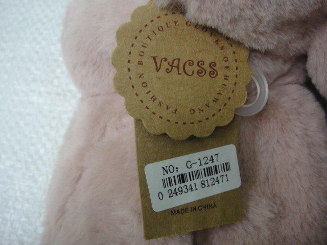  Варежки жен. мех Шанель