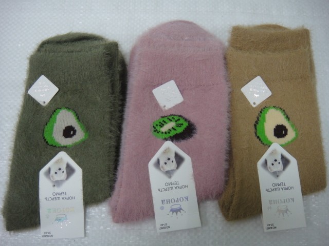  Носки жен. норка фрукты