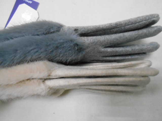   перчатки жен. кашемир+мех