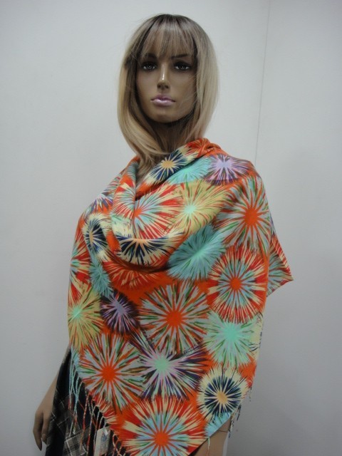 3D цветы платок