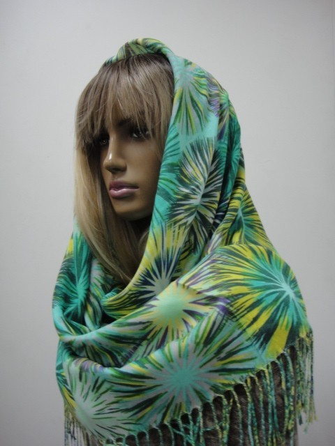 3D цветы платок