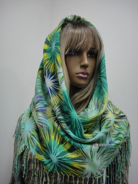 3D цветы платок